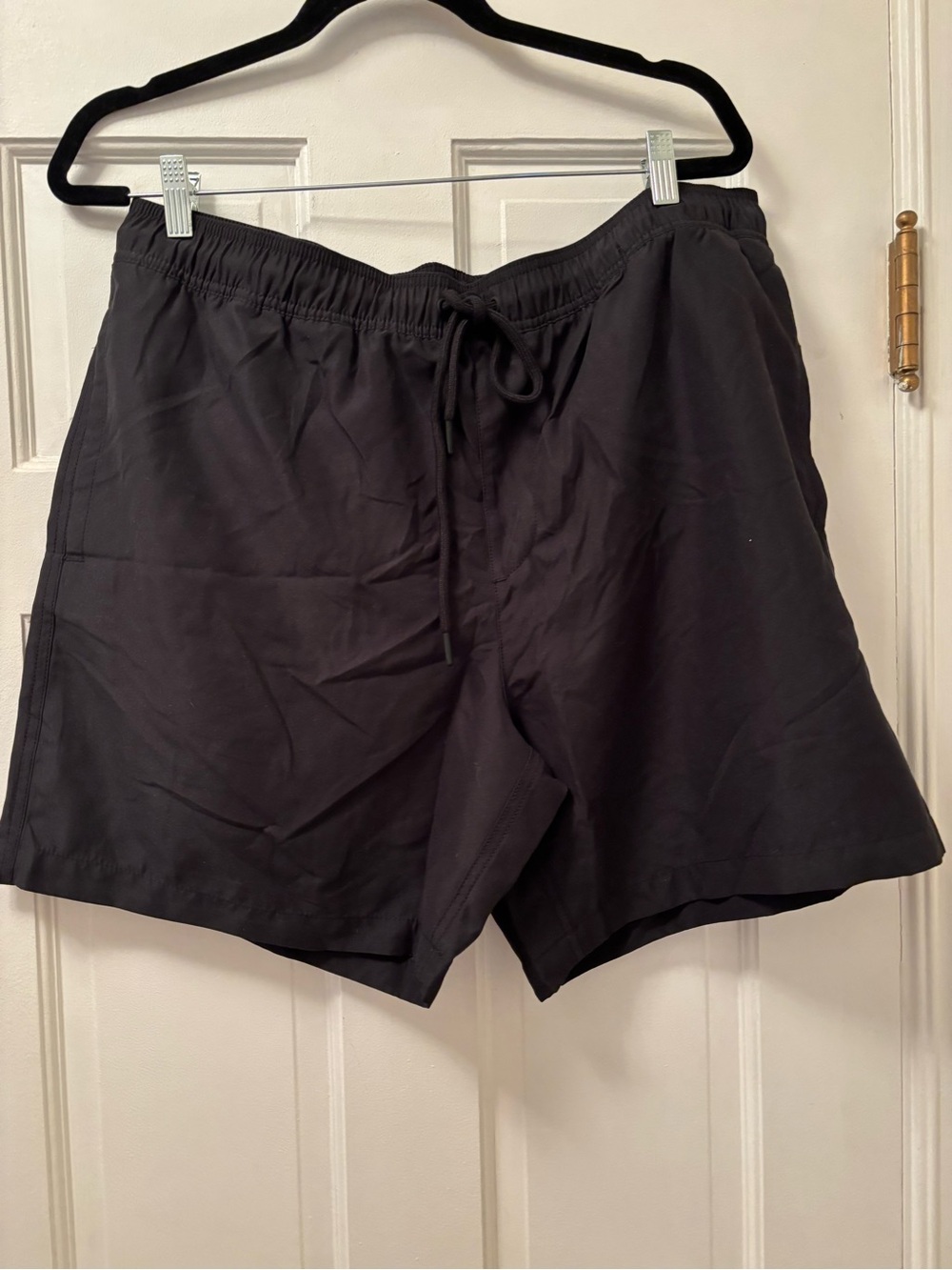 MENS Swimwesr Black  Drawstring Athletic Shorts XL